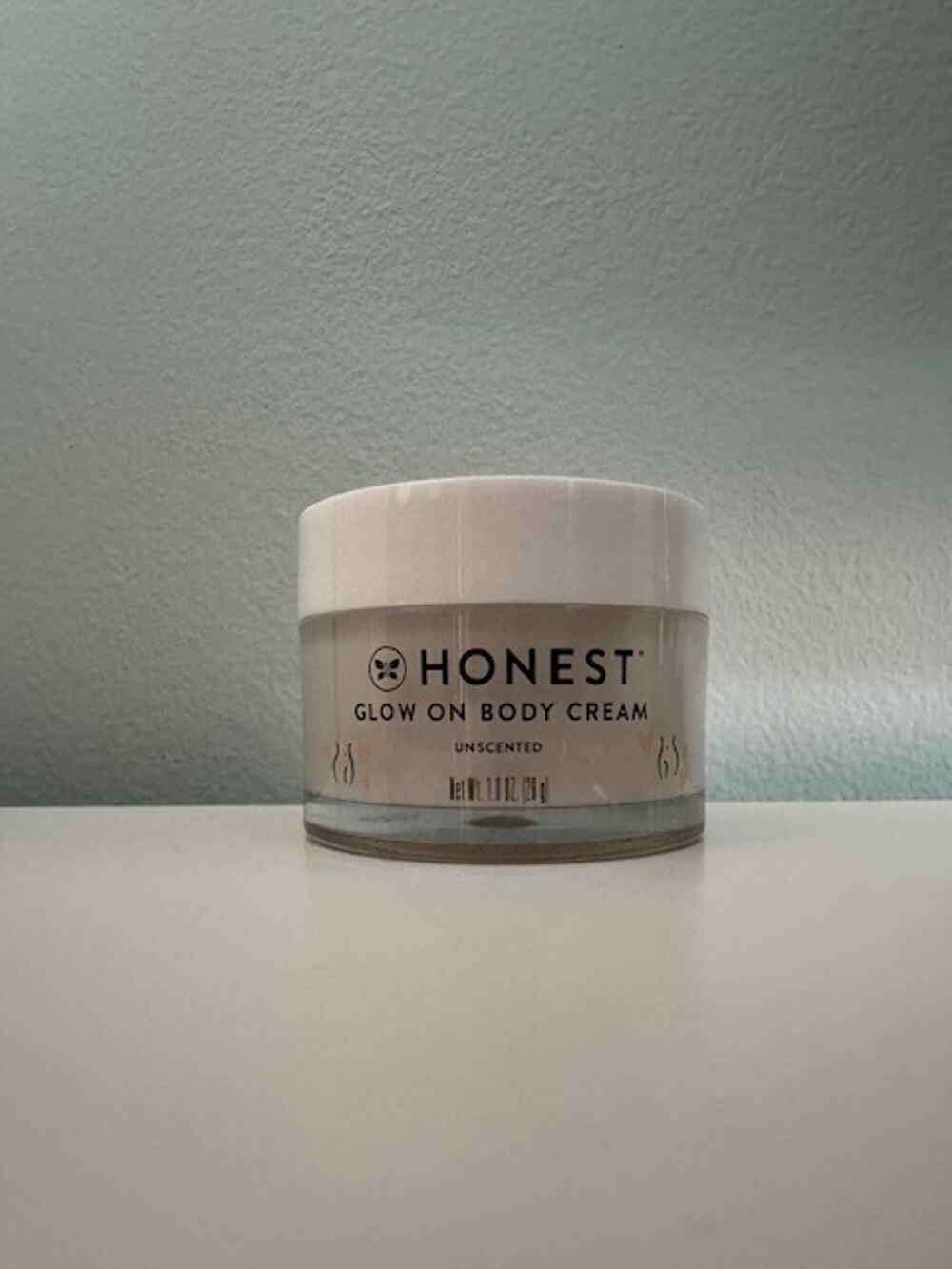 Honest Glow On Body Cream Unscented 1.0 oz- New